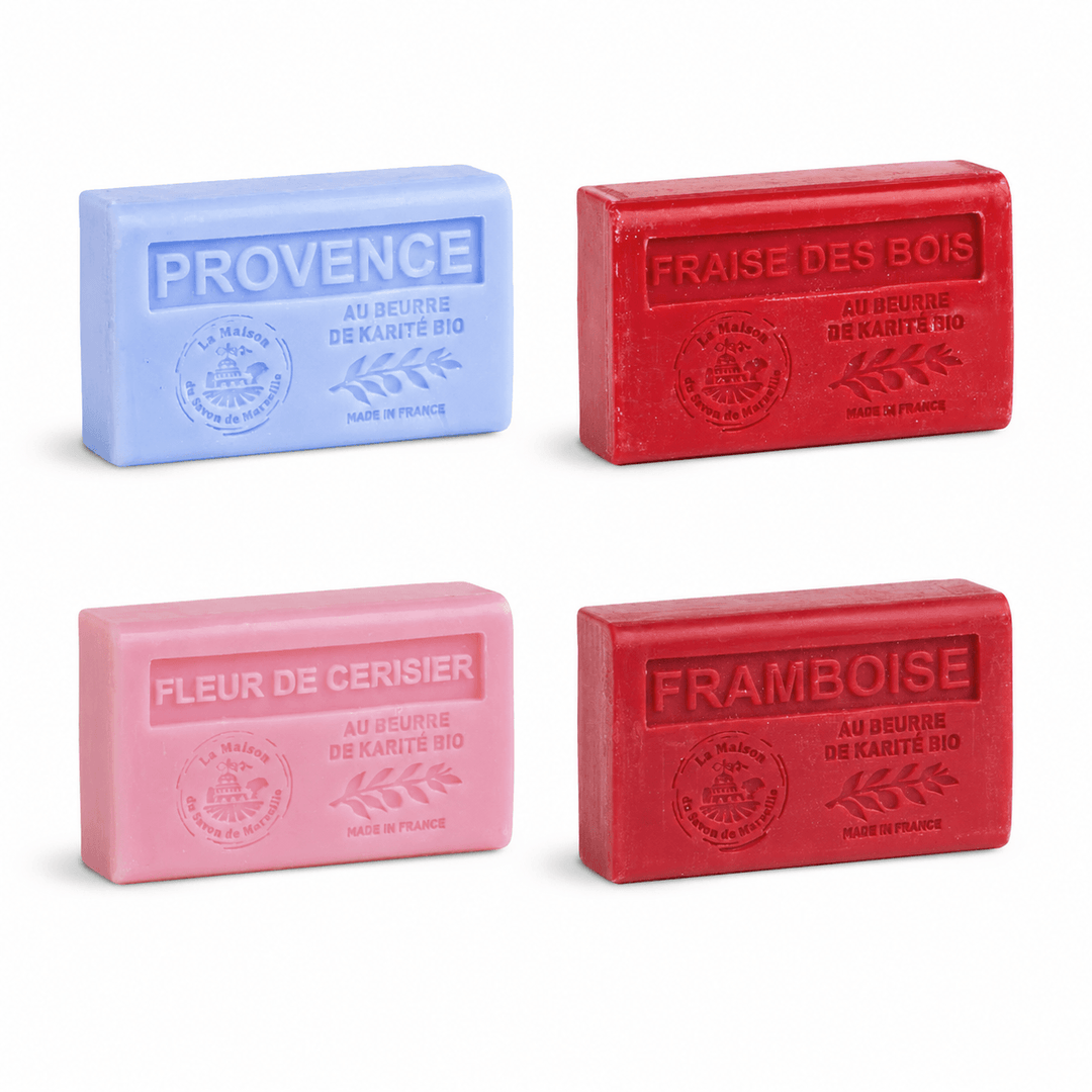 Pack Fruité & Provençal – 4 Savons Parfumés 125g
