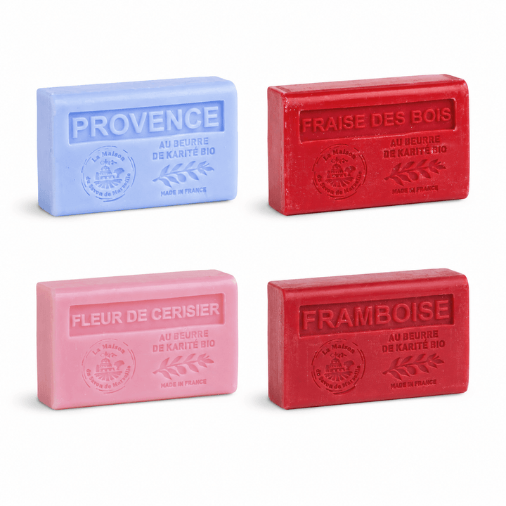 Pack Fruité & Provençal – 4 Savons Parfumés 125g