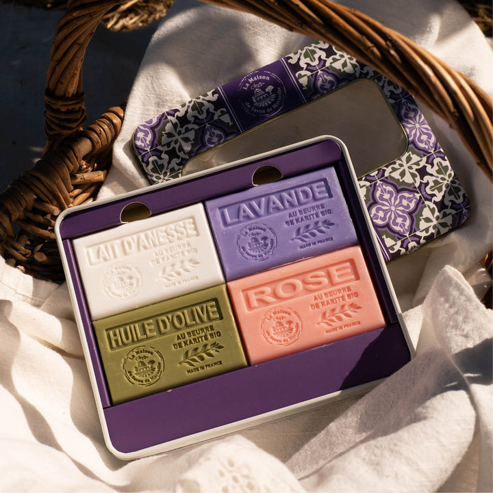 Signature Gift Set – 4 Scented Soaps with Shea Butter, 60g