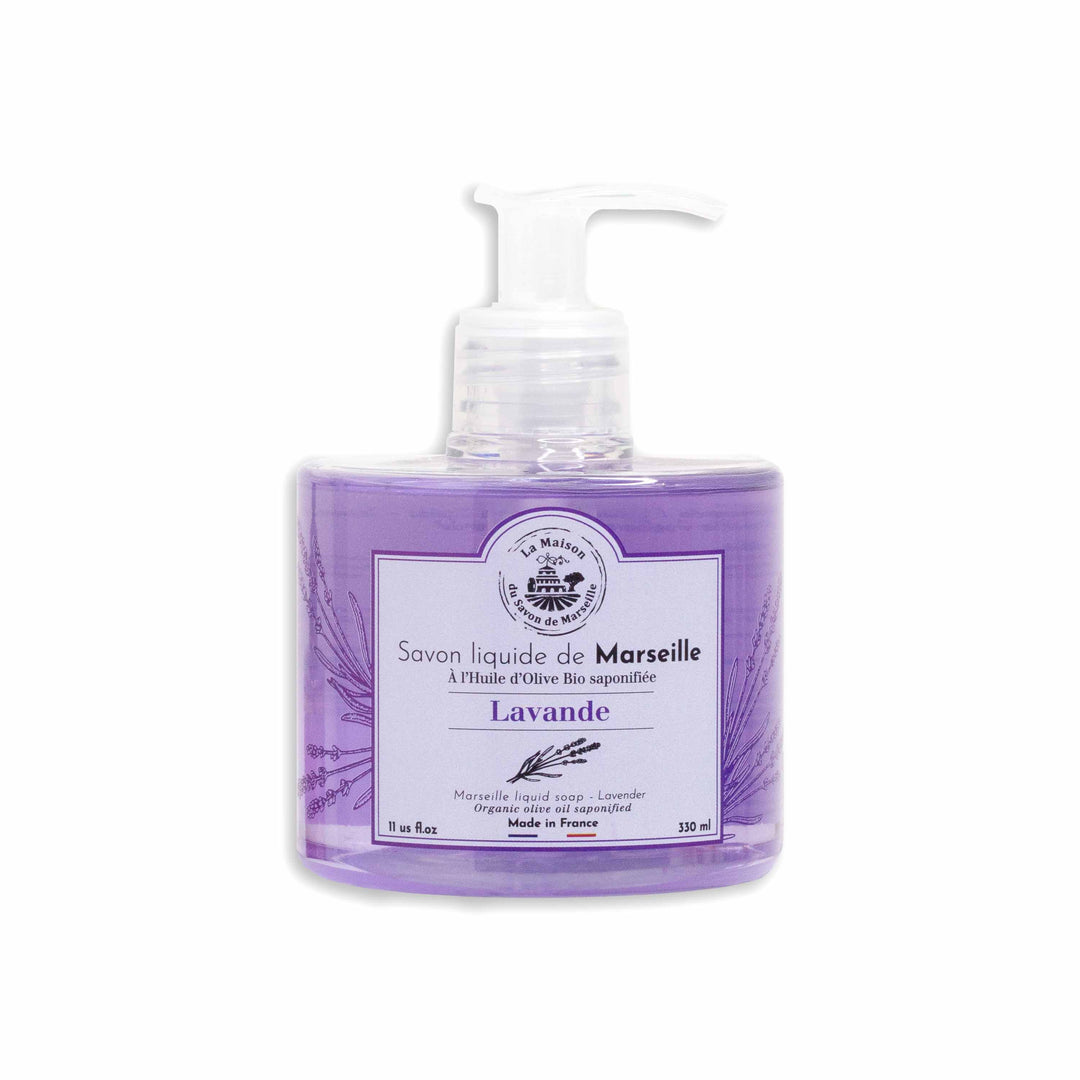 Flüssige Marseiller Seife mit Lavendelduft – 300 ml mit Pumpe | La Maison du Savon de Marseille