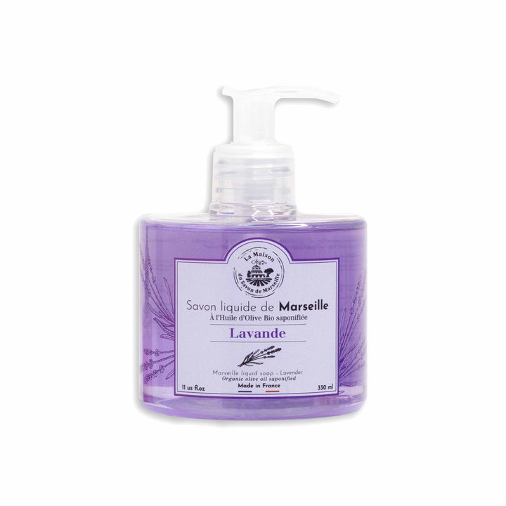 Flüssige Marseiller Seife mit Lavendelduft – 300 ml mit Pumpe | La Maison du Savon de Marseille