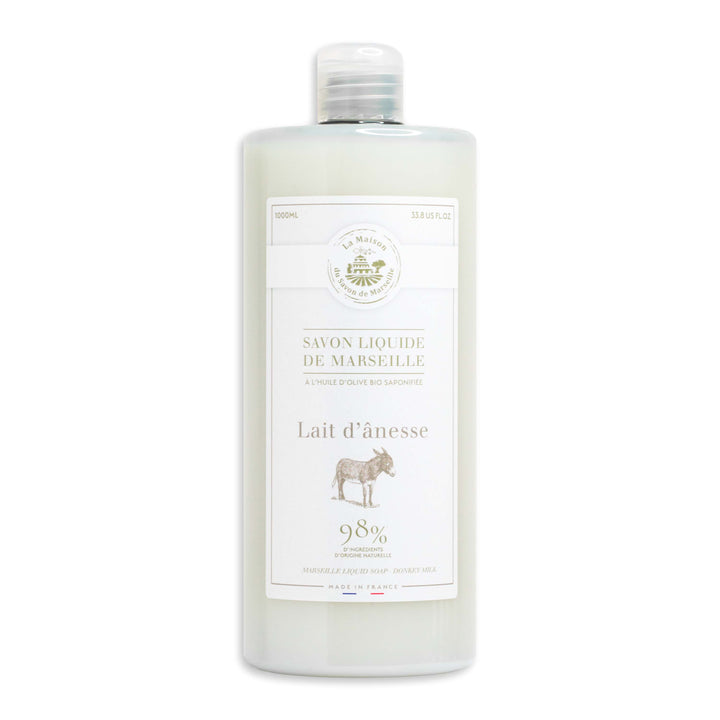 Marseille Liquid Soap Refill - Donkey Milk 1L | La Maison du Savon de Marseille