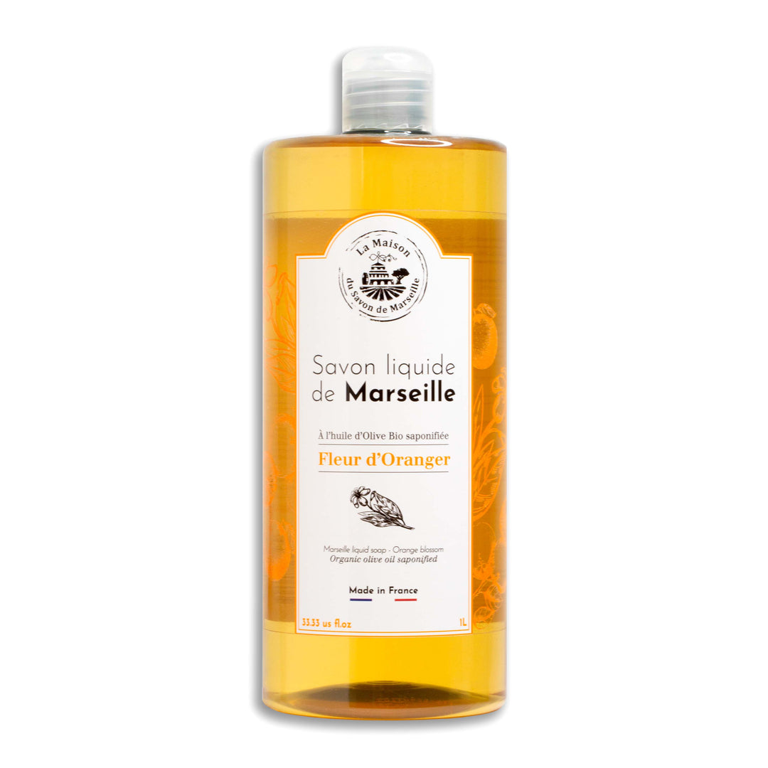 Nachfüllpackung Flüssigseife aus Marseille – Orangenblüte 1 l | La Maison du Savon de Marseille
