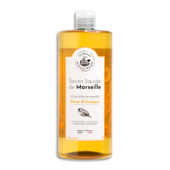 Nachfüllpackung Flüssigseife aus Marseille – Orangenblüte 1 l | La Maison du Savon de Marseille