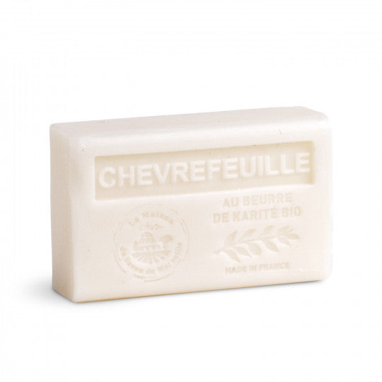 Savon solide parfumé Chèvrefeuille - Au beurre de karité bio 125g