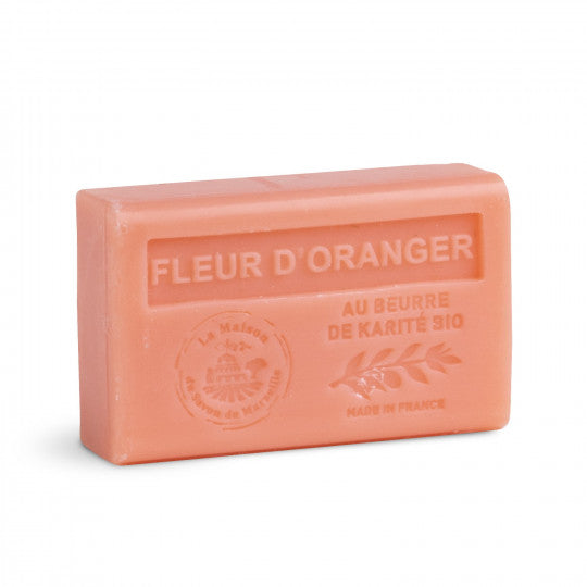 Savon solide parfumé Fleur d'oranger - Au beurre de karité bio 125g