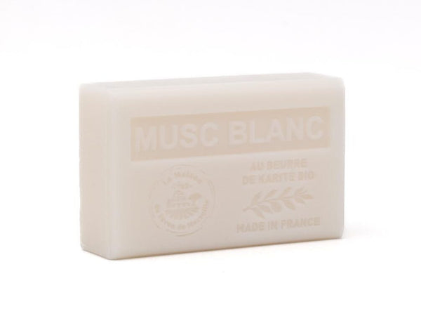 Savon solide parfumé Musc blanc - Au beurre de karité bio 125g