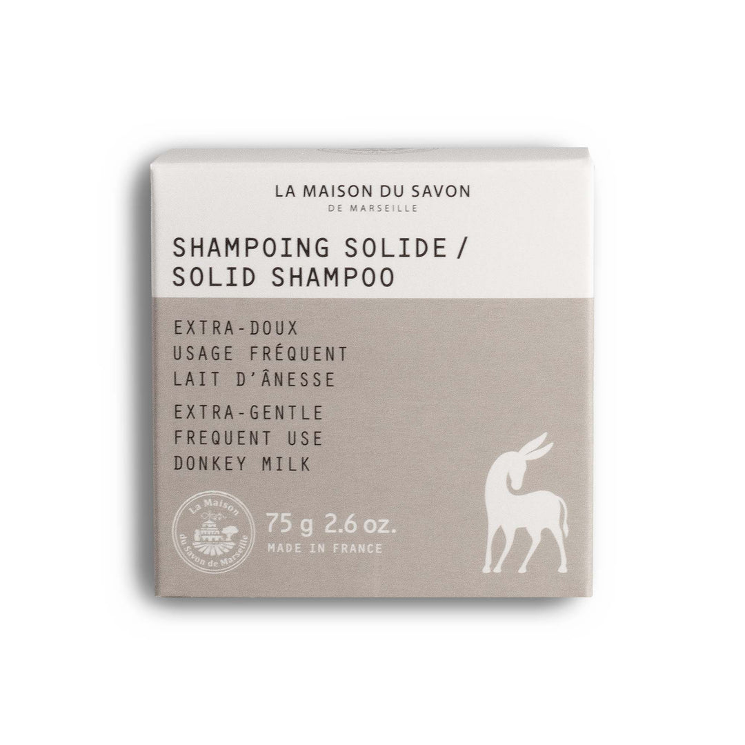 Shampoing Solide Extra-Doux 75g au Lait d'Ânesse | La Maison du Savon de Marseille