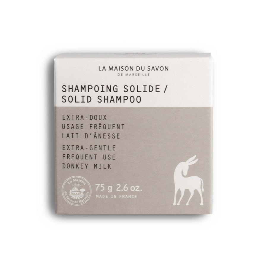 Shampoing Solide Extra-Doux 75g au Lait d'Ânesse | La Maison du Savon de Marseille