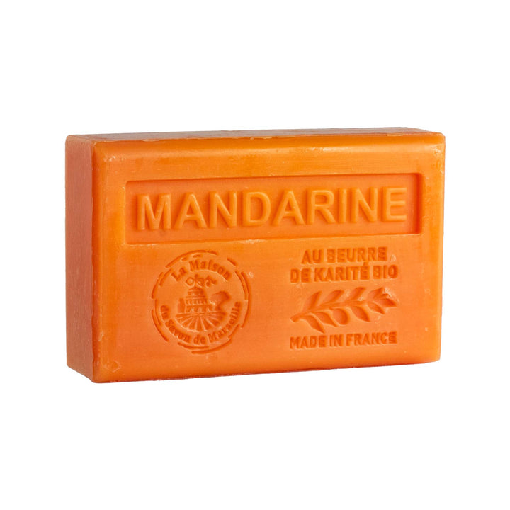 Savon solide parfumé Mandarine - Au beurre de karité bio 125g