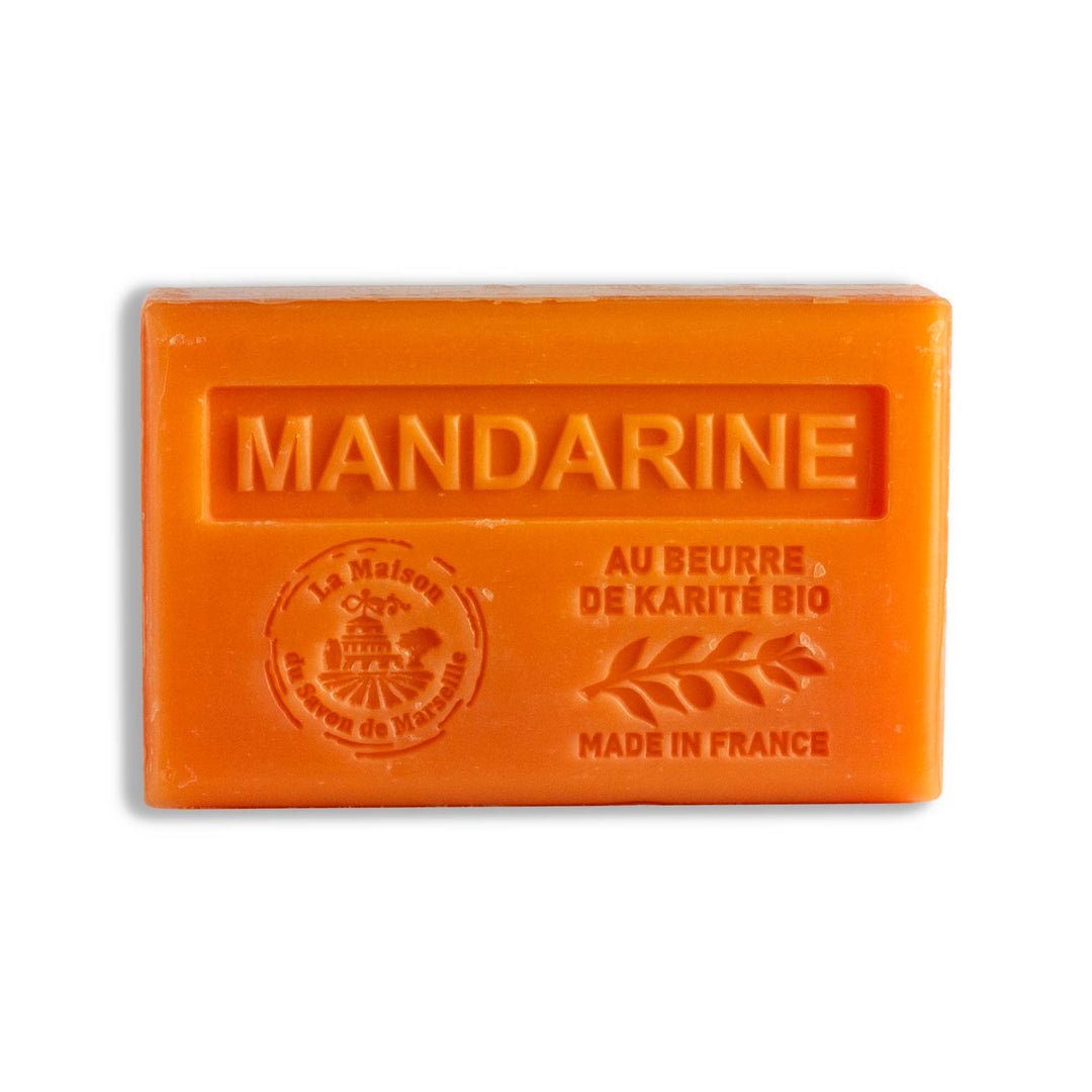 Savon solide parfumé Mandarine - Au beurre de karité bio 125g