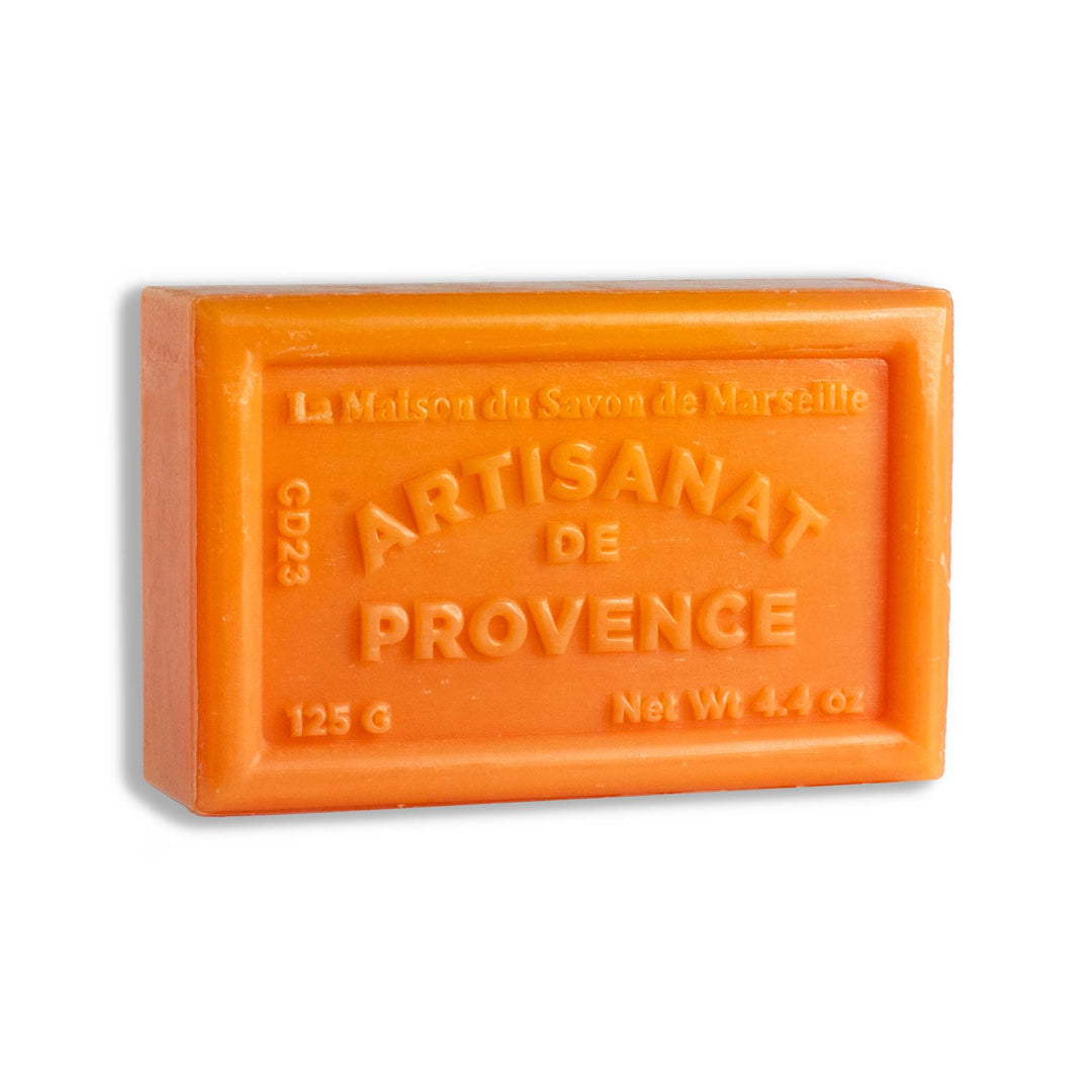 Savon solide parfumé Mandarine - Au beurre de karité bio 125g