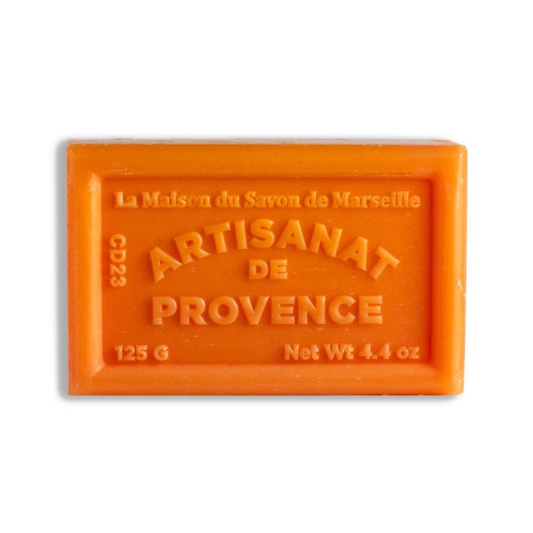 Savon solide parfumé Mandarine - Au beurre de karité bio 125g
