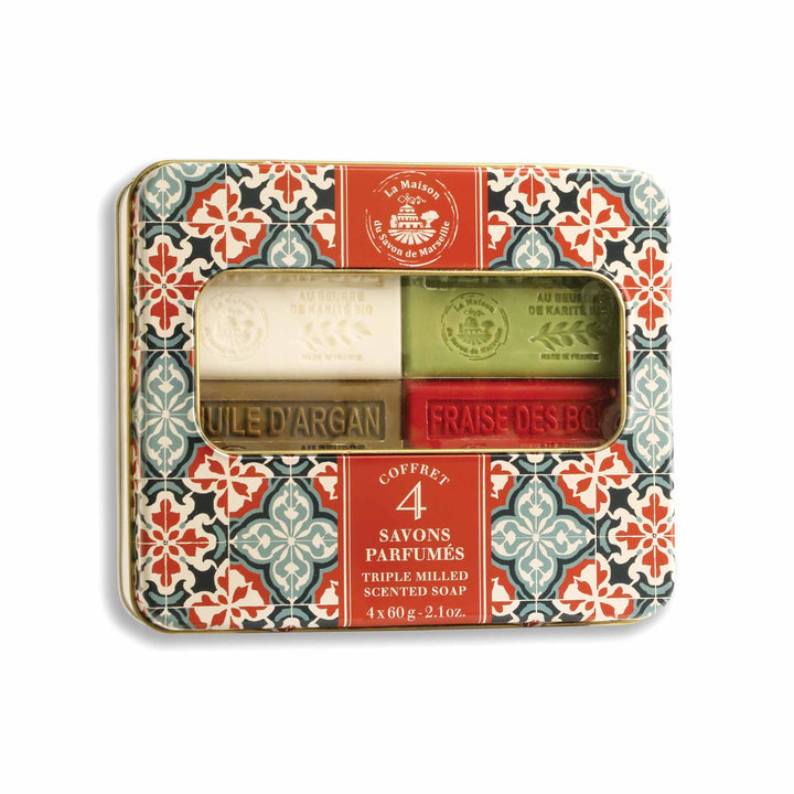 Coffret Cadeau Collection – 4 Savons Parfumés au Beurre de Karité 60g