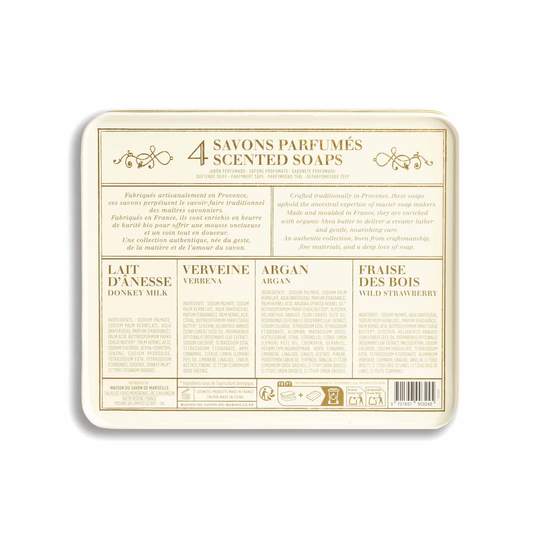 Coffret Cadeau Collection – 4 Savons Parfumés au Beurre de Karité 60g