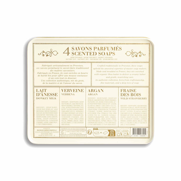 Coffret Cadeau Collection – 4 Savons Parfumés au Beurre de Karité 60g