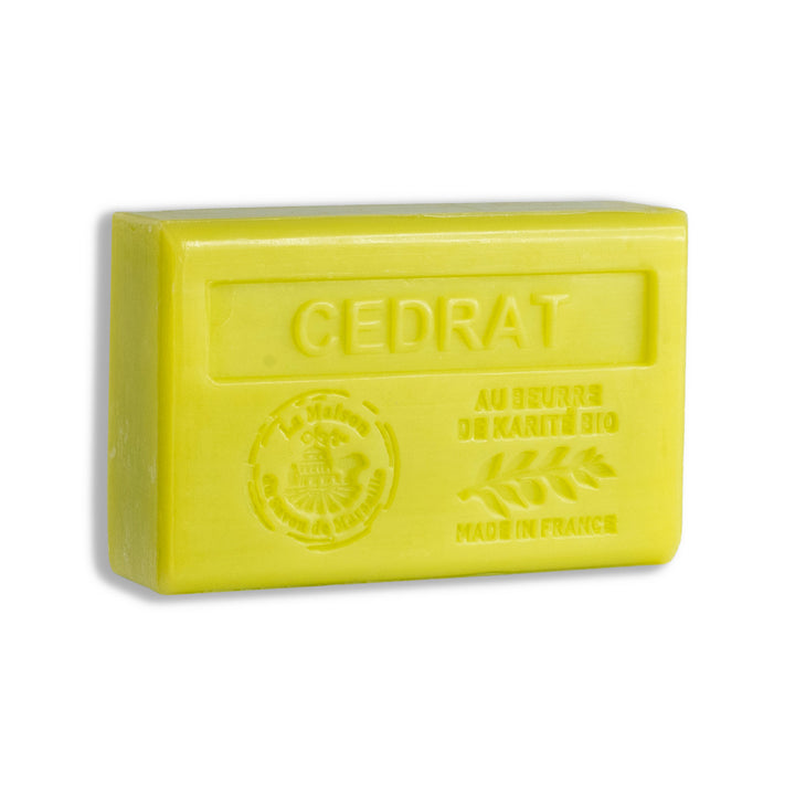 Savon solide parfumé Cédrat - Au beurre de karité bio 125g