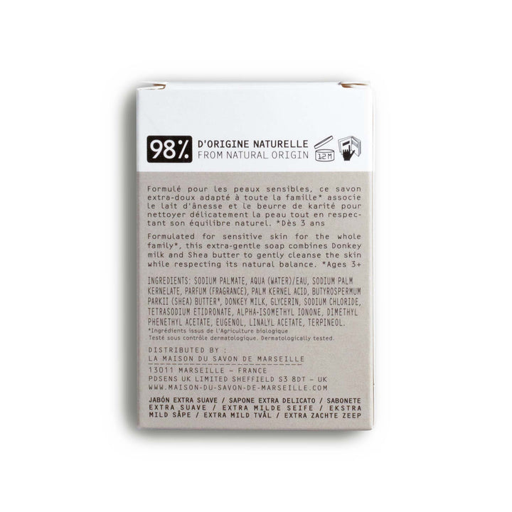 Extra-milde Seife 115 g mit Eselsmilch | Die Maison du Savon de Marseille