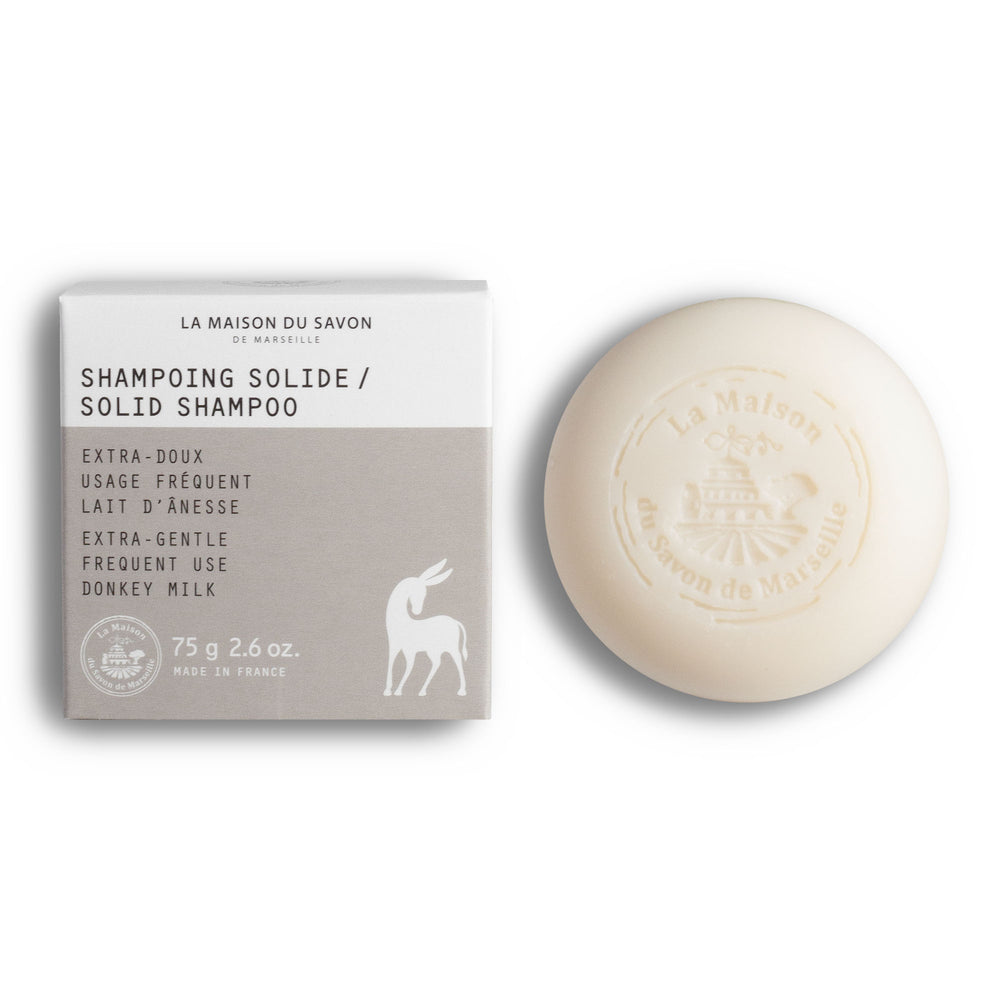 Shampoing Solide Extra-Doux 75g au Lait d'Ânesse | La Maison du Savon de Marseille