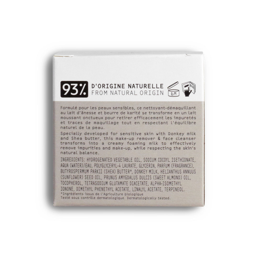 Nettoyant-Démaquillant Douceur 60g au Lait d'Ânesse | La Maison du Savon de Marseille
