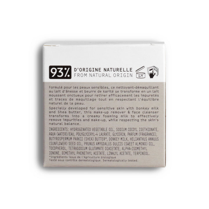 Nettoyant-Démaquillant Douceur 60g au Lait d'Ânesse | La Maison du Savon de Marseille