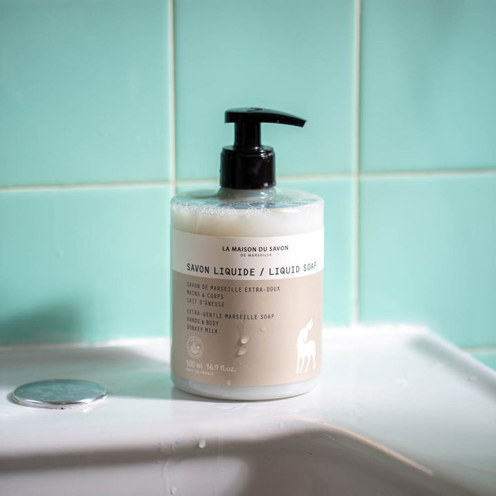 Lifestyle Extra-Gentle Marseille Liquid Soap with Donkey Milk – 500 ml | La Maison du Savon de Marseille