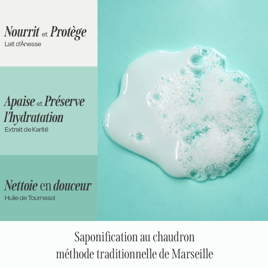 Benefits of Extra-Mild Marseille Liquid Soap with Donkey Milk – 500 ml | La Maison du Savon de Marseille
