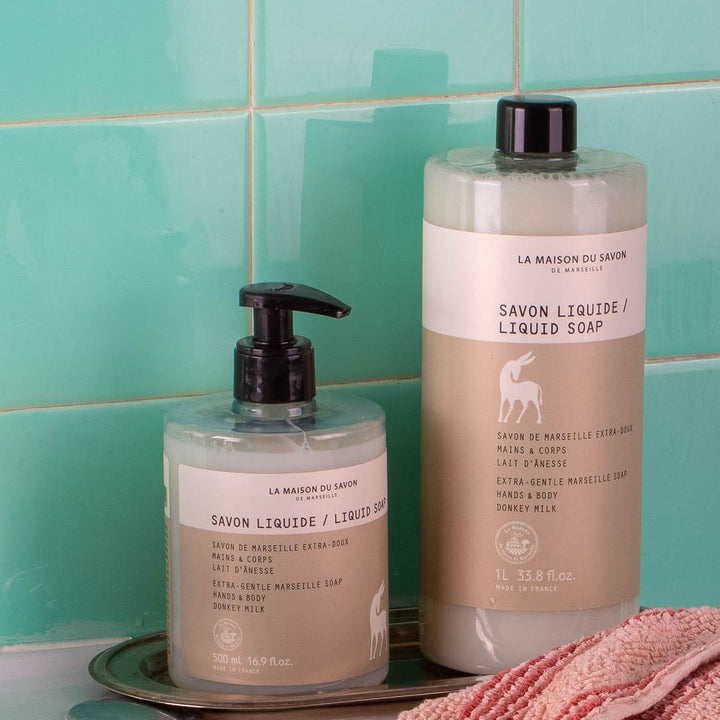 Extra-Gentle Marseille Liquid Soap with Donkey Milk Line | The Maison du Savon de Marseille
