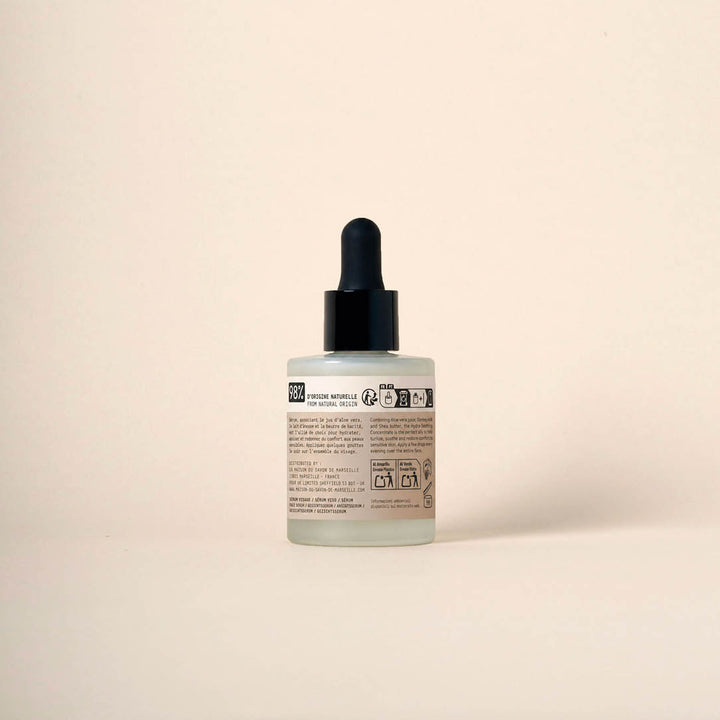 Rear View Product Shot: Hydra-Soothing Face Serum with Donkey Milk – 30 ml | La Maison du Savon de Marseille
