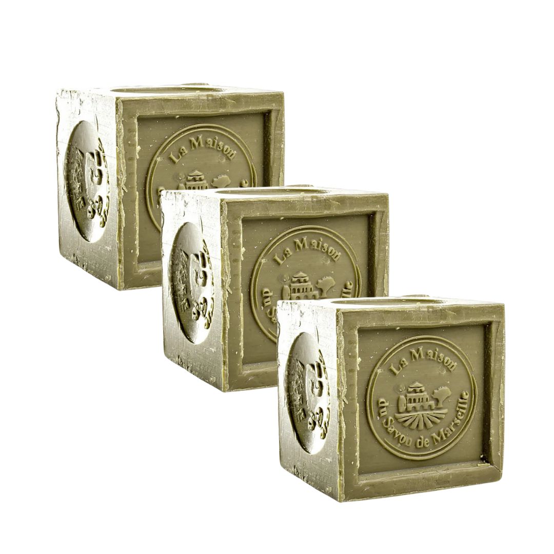 Trio Savon de Marseille en Cube 300g