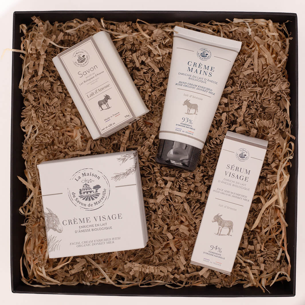 Coffret Essentiels – Lait d’Ânesse | La Maison du Savon de Marseille