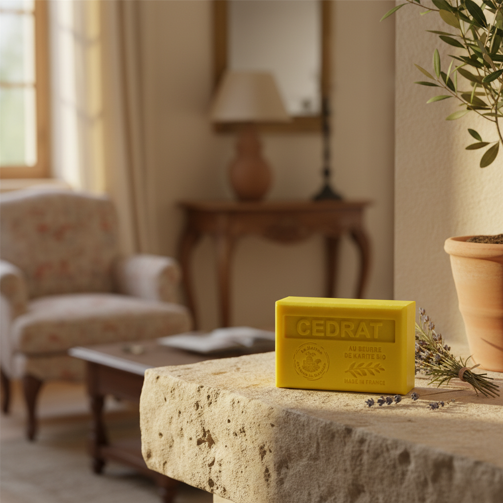 Savon Cédrat comme touche décorative dans l'intérieur