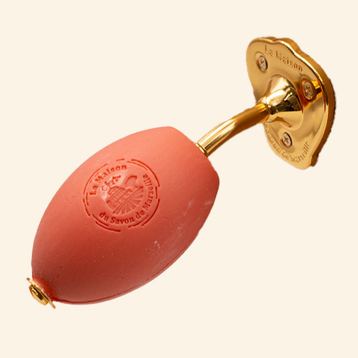 Wand-Seifenhalter für Schulseife - Vergoldet