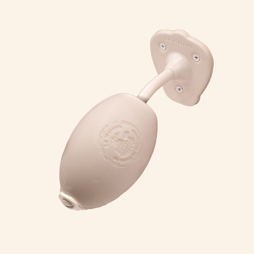 Wand-Seifenhalter für Schulseife - Weiß lackiert