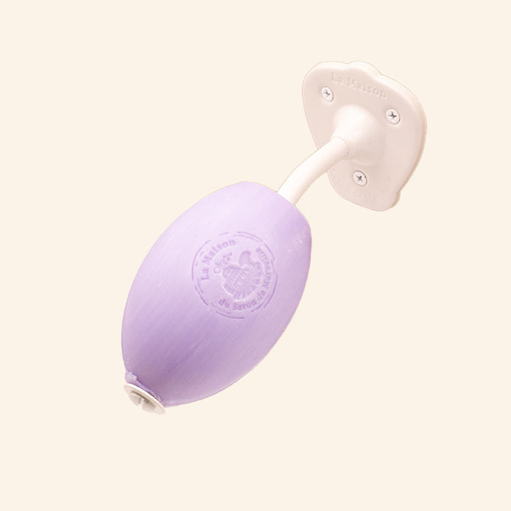 Wand-Seifenhalter für Schulseife - Weiß lackiert