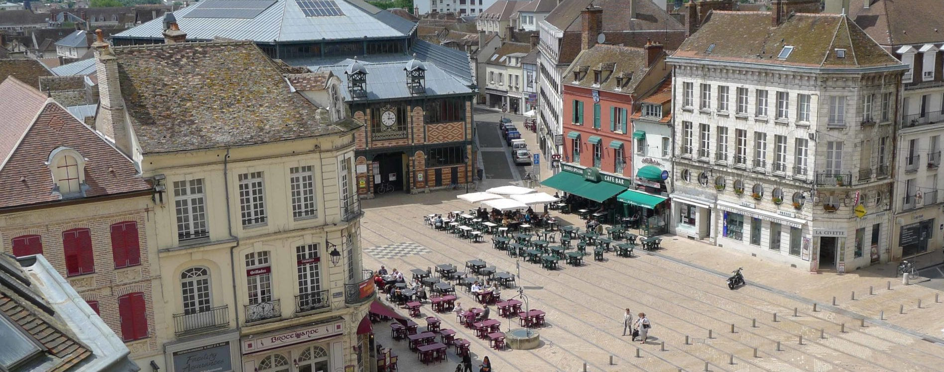 Stadtzentrum von Sens