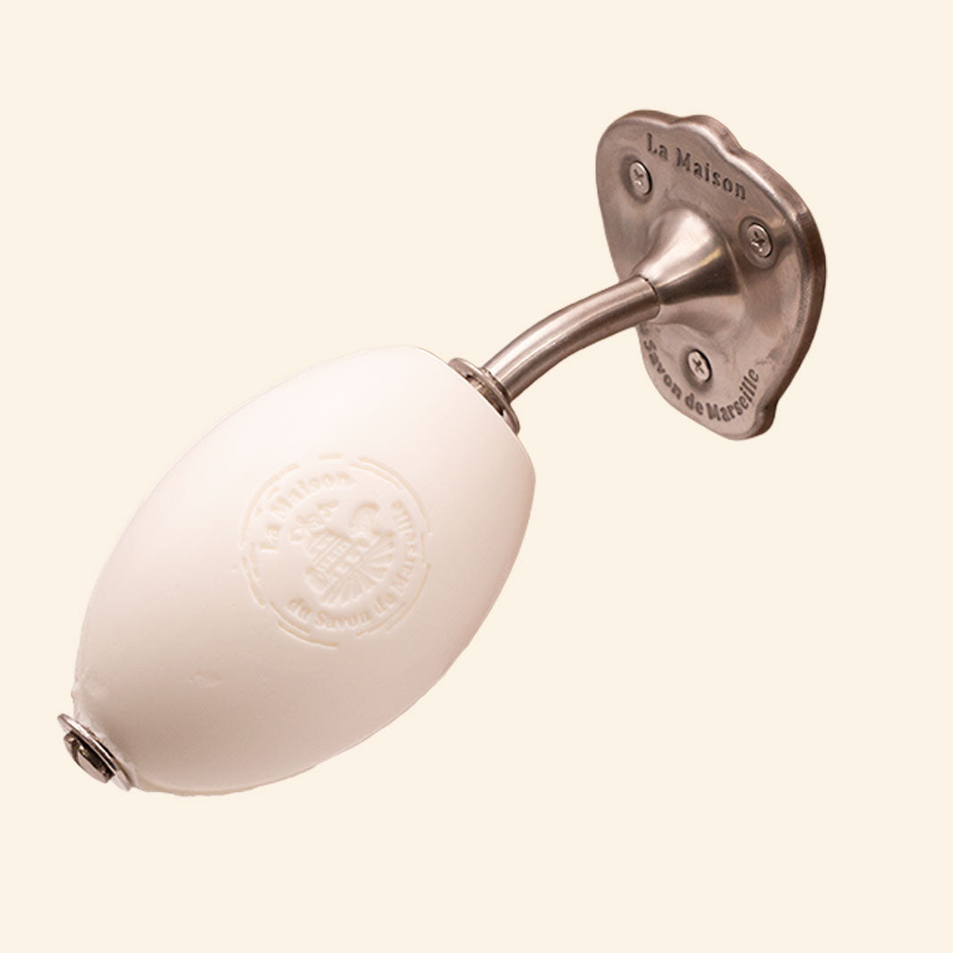 Wall-mounted soap dish - Brushed stainless steel