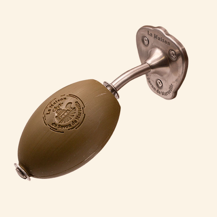 Wall-mounted soap dish - Brushed stainless steel