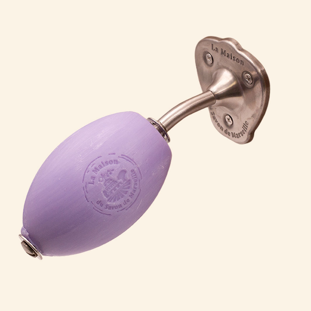 Wall-mounted soap dish - Brushed stainless steel