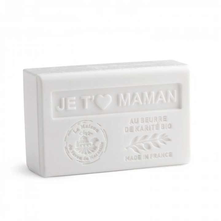 Je t ♥︎ Maman" scented solid soap - With organic shea butter 125g