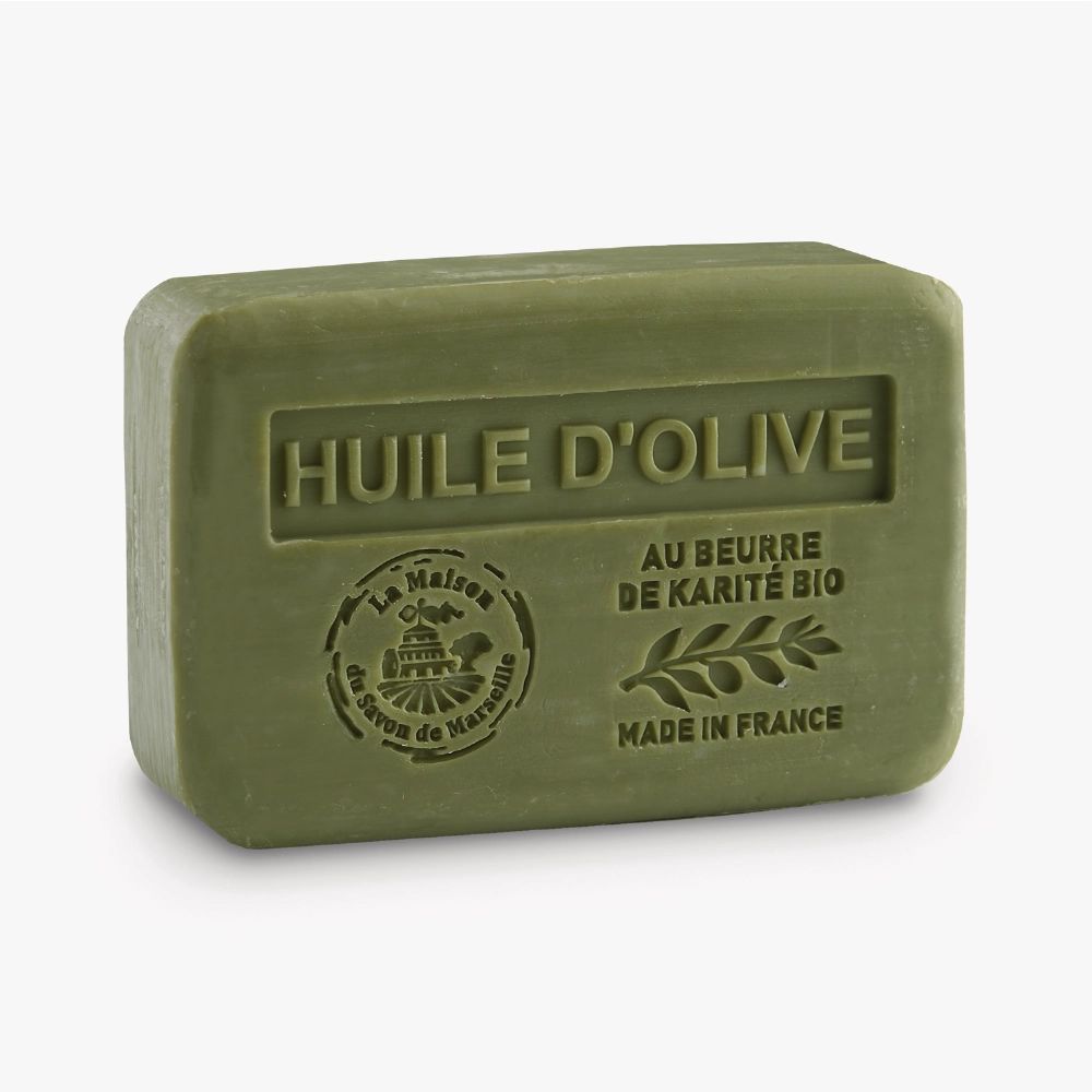 Olive oil scented solid soap - With organic shea butter 250g (filmed)