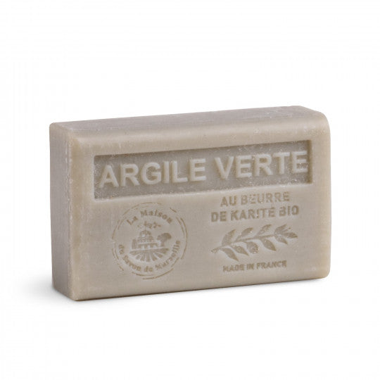 Green clay scented solid soap