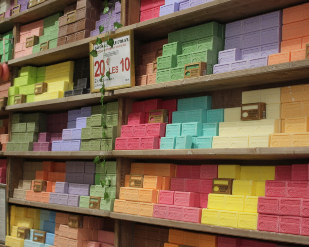 Scented Marseille soaps in Ajaccio