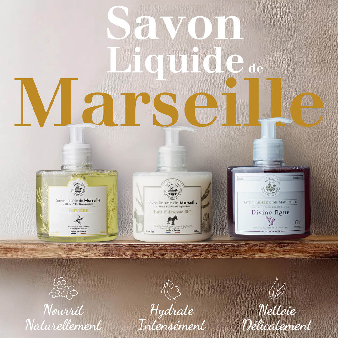 The benefits of our Liquid Marseille Soaps