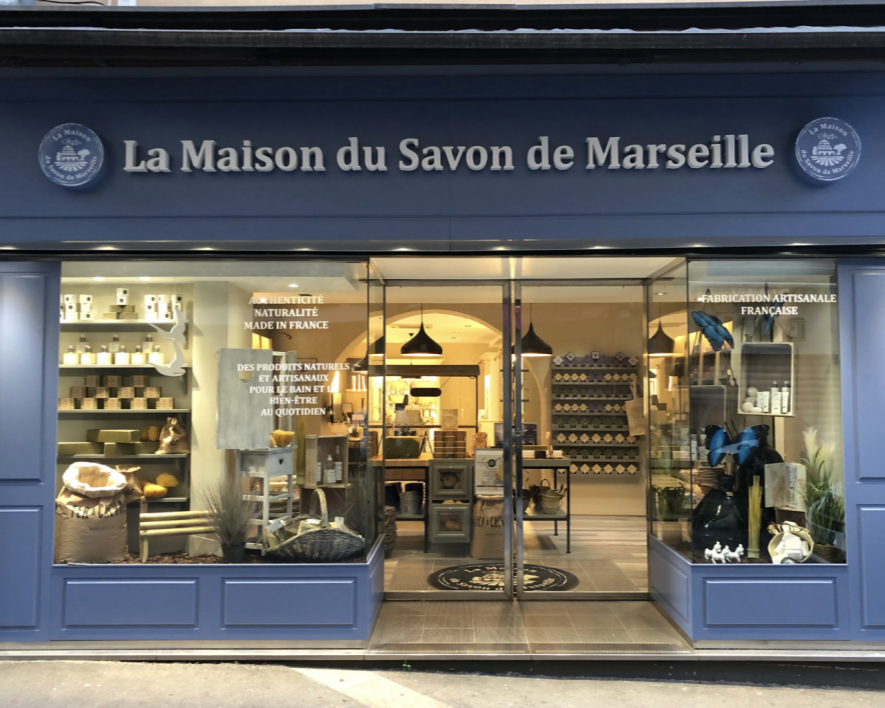 Soap store in downtown Ajaccio