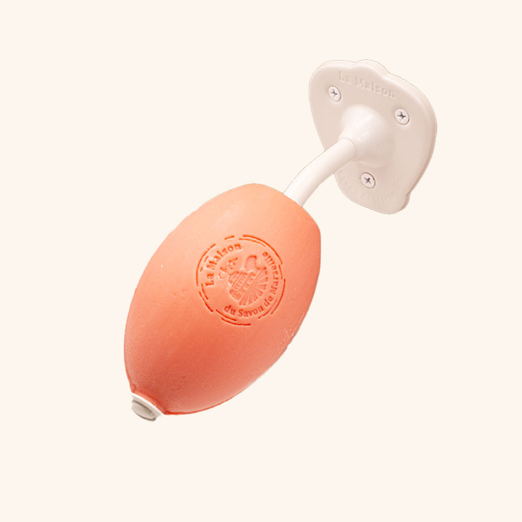 Jabonera de pared para jabón escolar - Lacado blanco