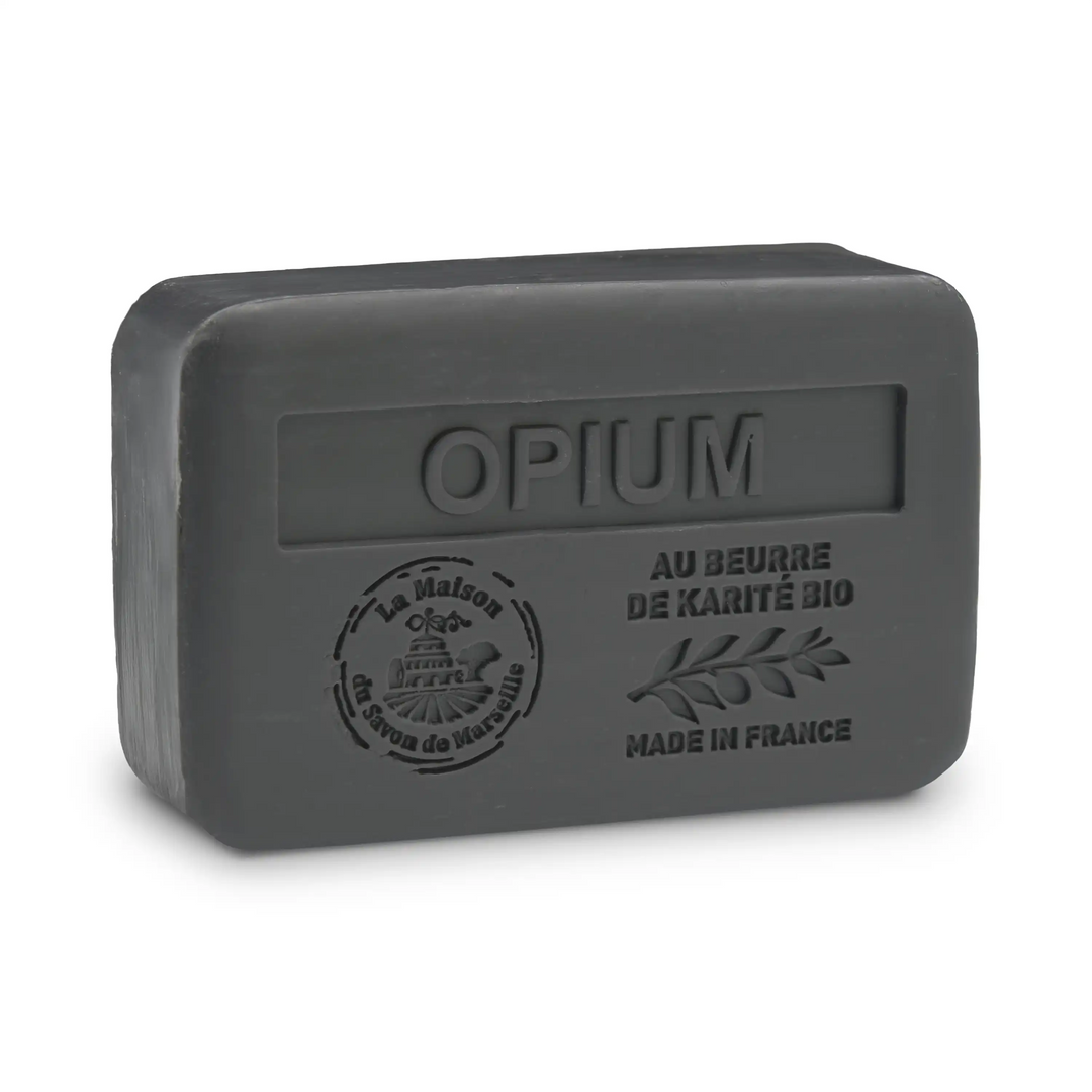 Jabón sólido perfumado con Opium - Con manteca de karité ecológica 250 g (envasado)