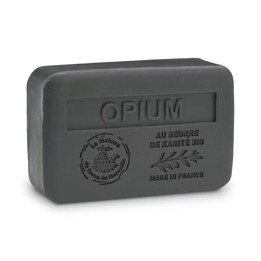Jabón sólido perfumado con Opium - Con manteca de karité ecológica 250 g (envasado)
