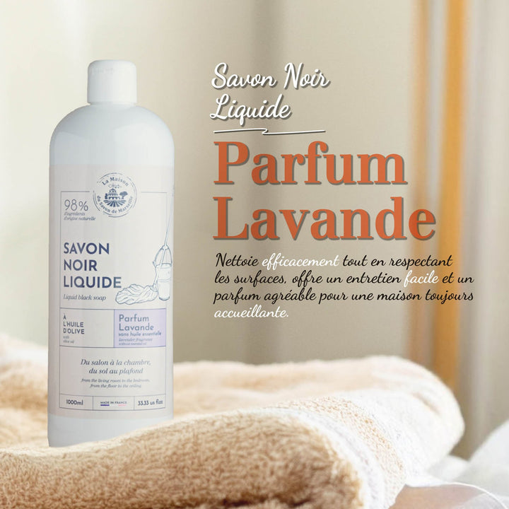 Jabón negro líquido aromatizado con lavanda