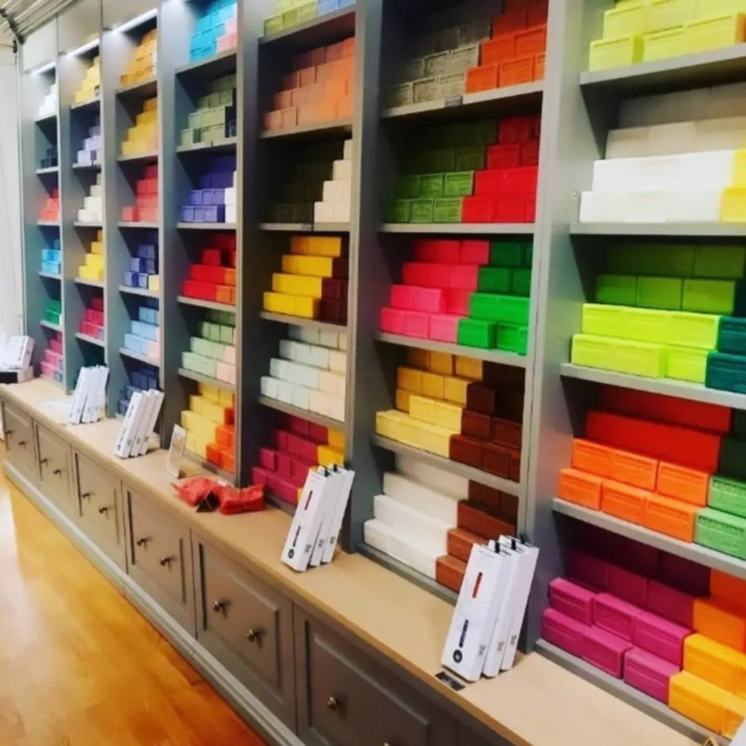 Interior de la tienda La Maison du Savon de Marseille en Valence